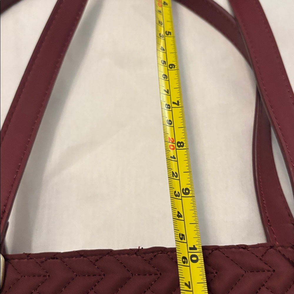Radley London Barge Walk Medium Zip Top Multiway bag burgundy color shopper tote - Picture 16 of 16